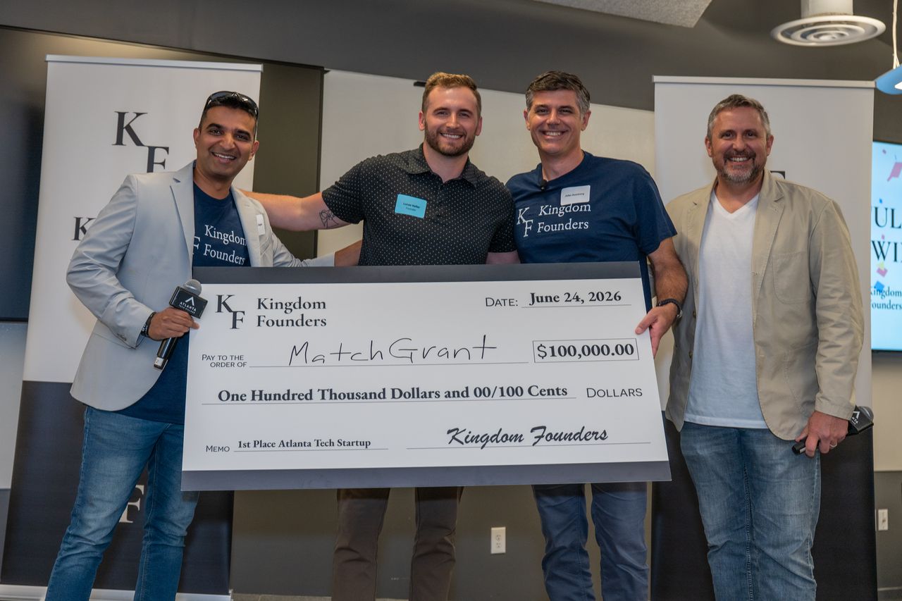 MatchGrant wins the 2026 Kingdom Founders $100K pitch event